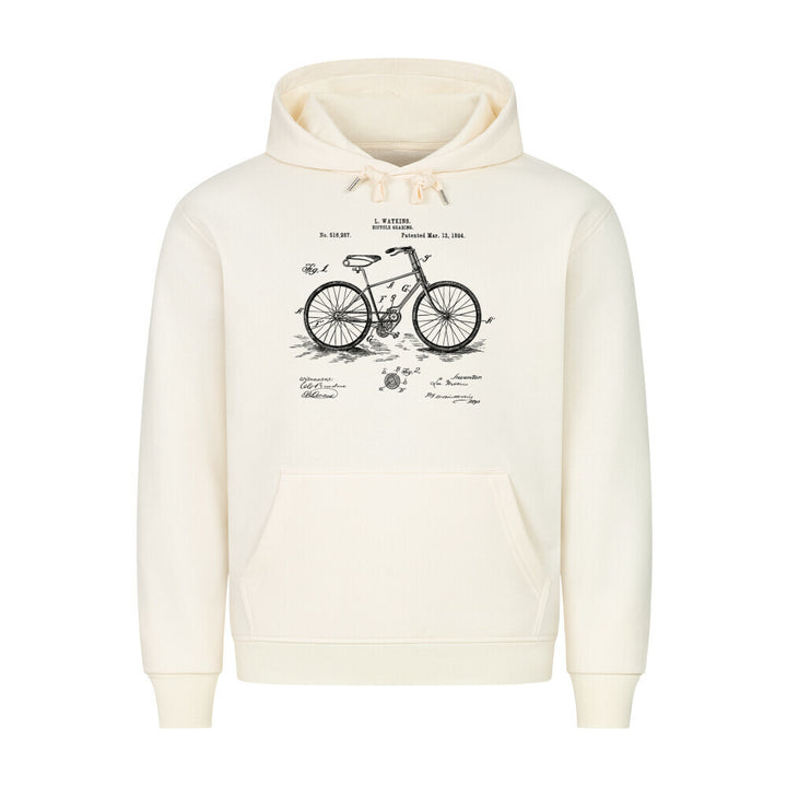 Hoodie mit historischem Fahrradgetriebe-Patent von 1894 – Vintage Fahrrad-Design